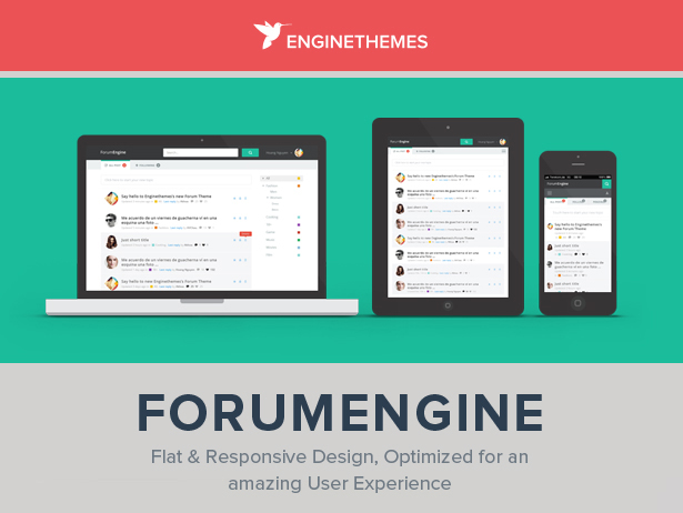 ForumEngine, Flat WordPress Forum Theme